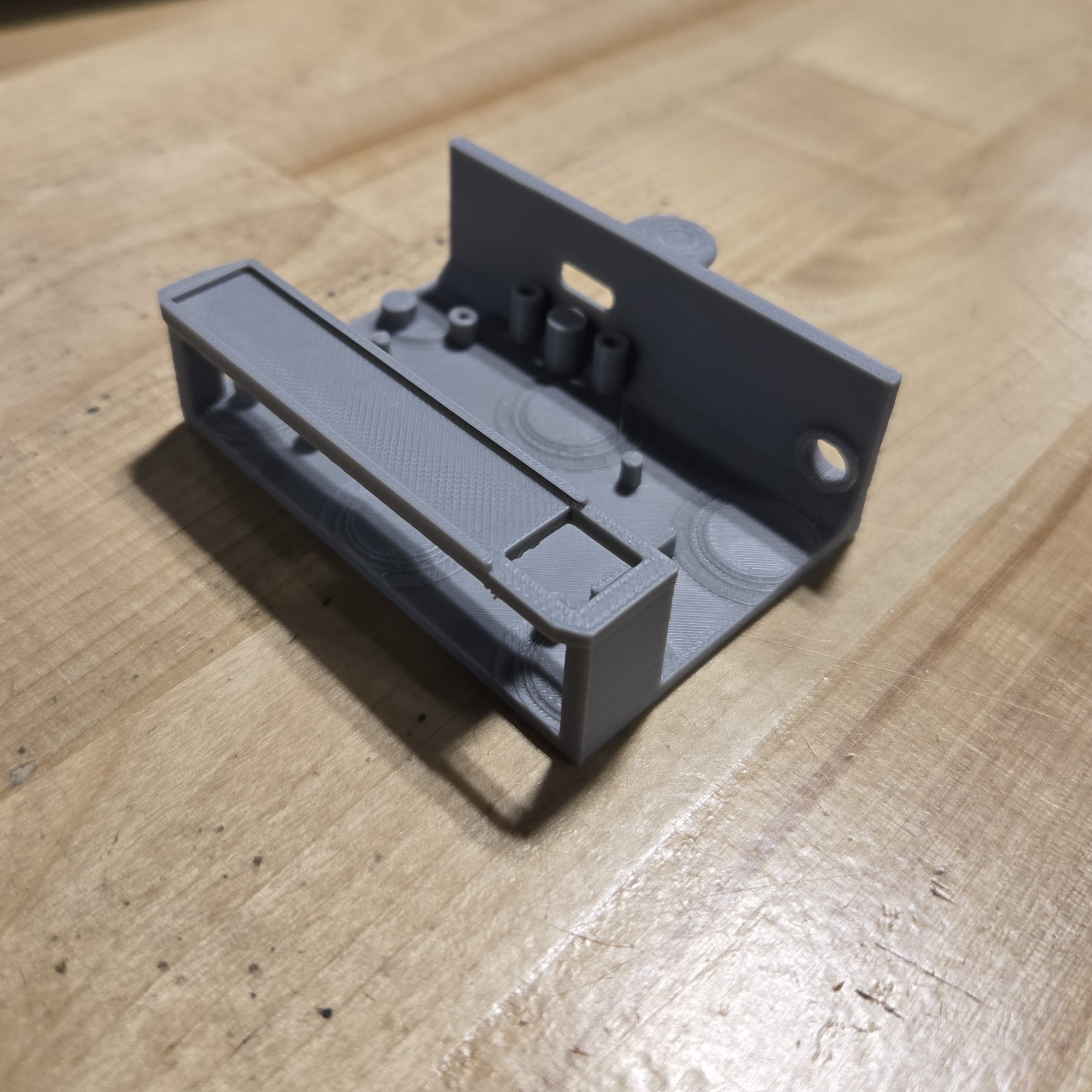 PCB mounted in the tray