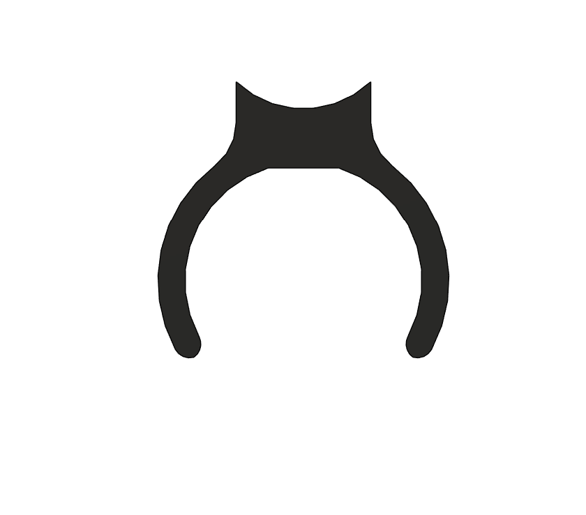 Cross-section of the updated bike tool pouch mount